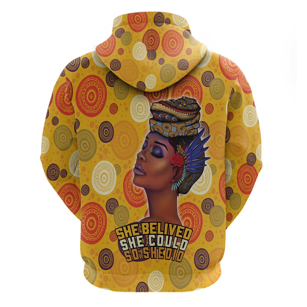 African She Believed Hoodie She Could So She Did DT03