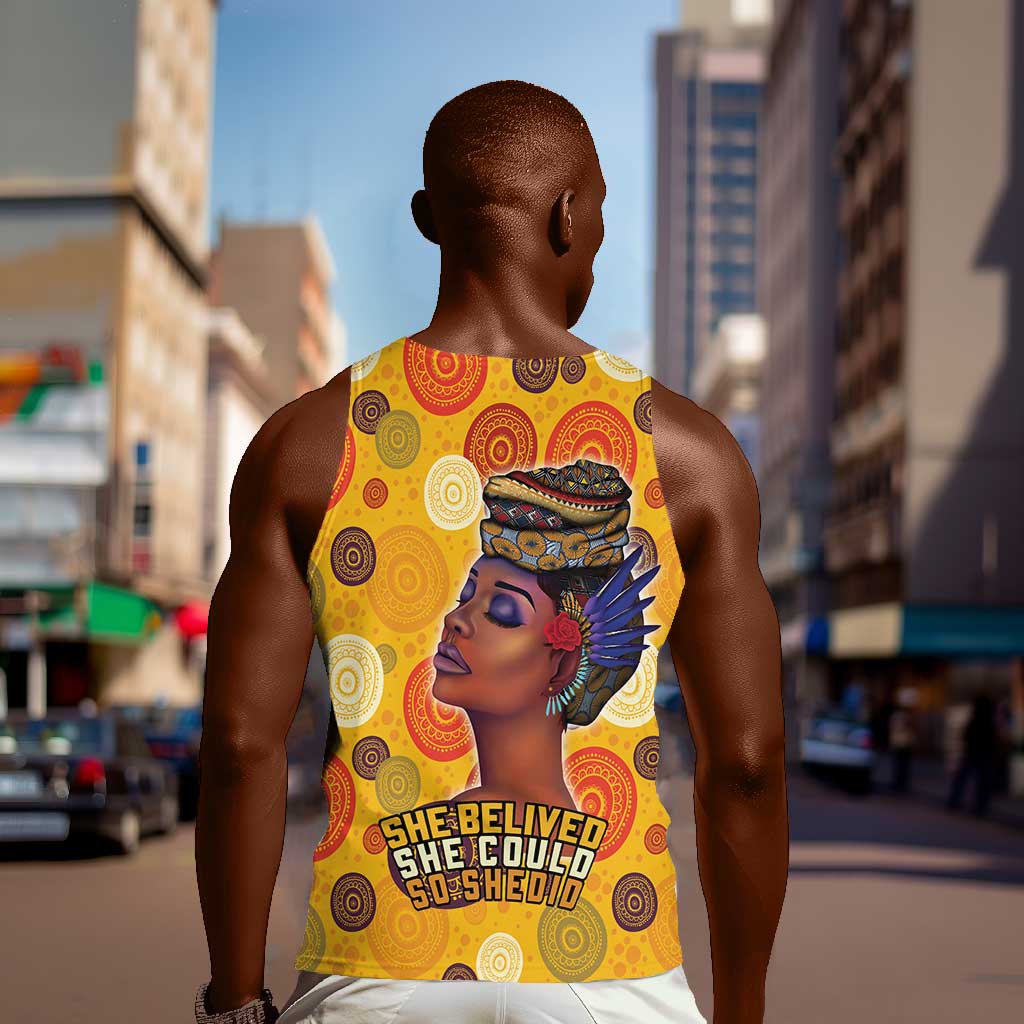 African Women Men Tank Top She Believed She Could So She Did DT03