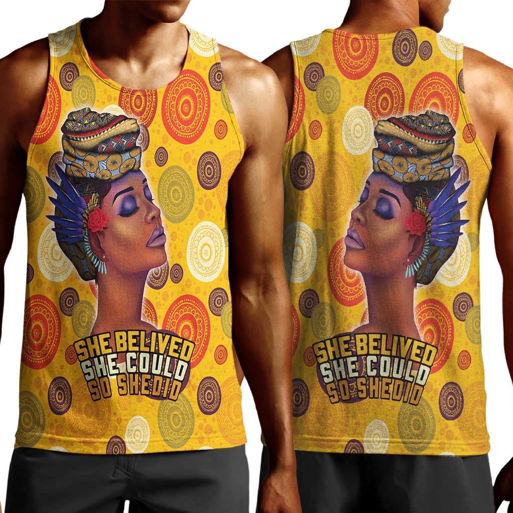 African Women Men Tank Top She Believed She Could So She Did DT03