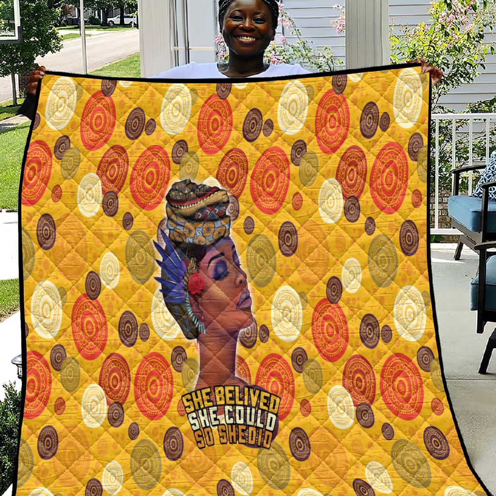 African Women Quilt She Believed She Could So She Did DT03