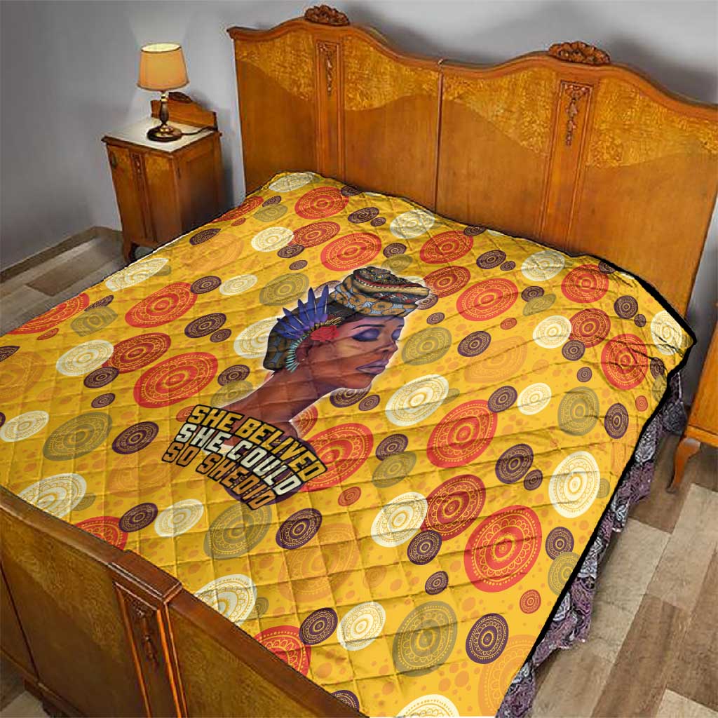 African Women Quilt She Believed She Could So She Did DT03