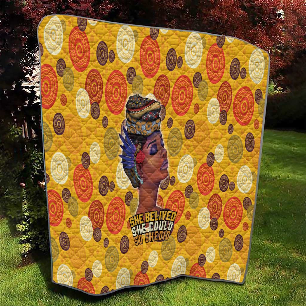 African Women Quilt She Believed She Could So She Did DT03