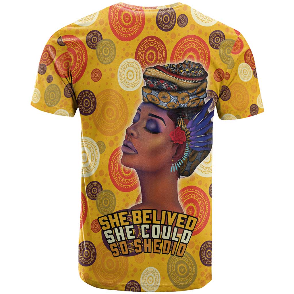 African Women T shirt She Believed She Could So She Did DT03