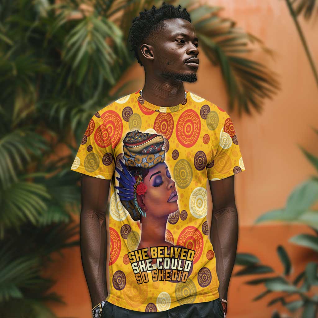 African Women T shirt She Believed She Could So She Did DT03