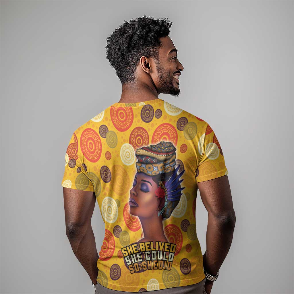 African Women T shirt She Believed She Could So She Did DT03