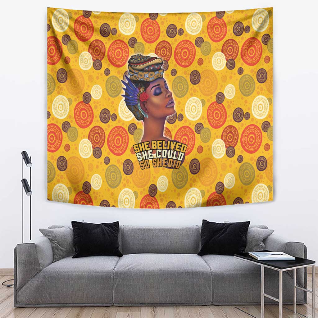 African Women Tapestry She Believed She Could So She Did DT03