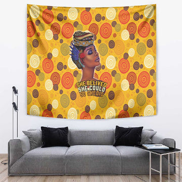 African Women Tapestry She Believed She Could So She Did DT03