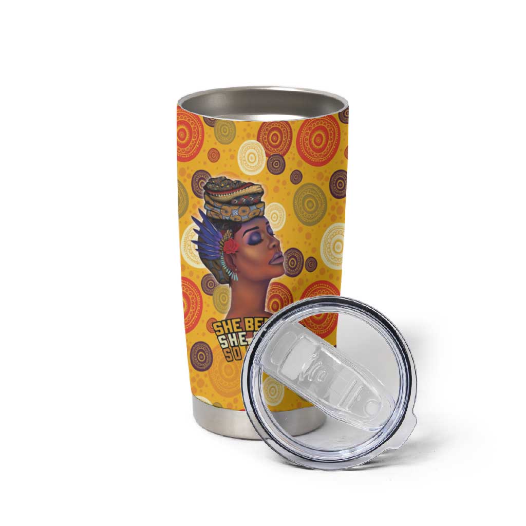 African Women Tumbler Cup She Believed She Could So She Did DT03