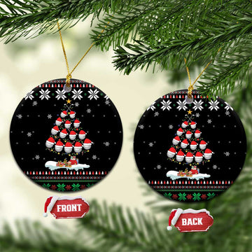 Golf Christmas Tree Snow Ceramic Ornament DT03