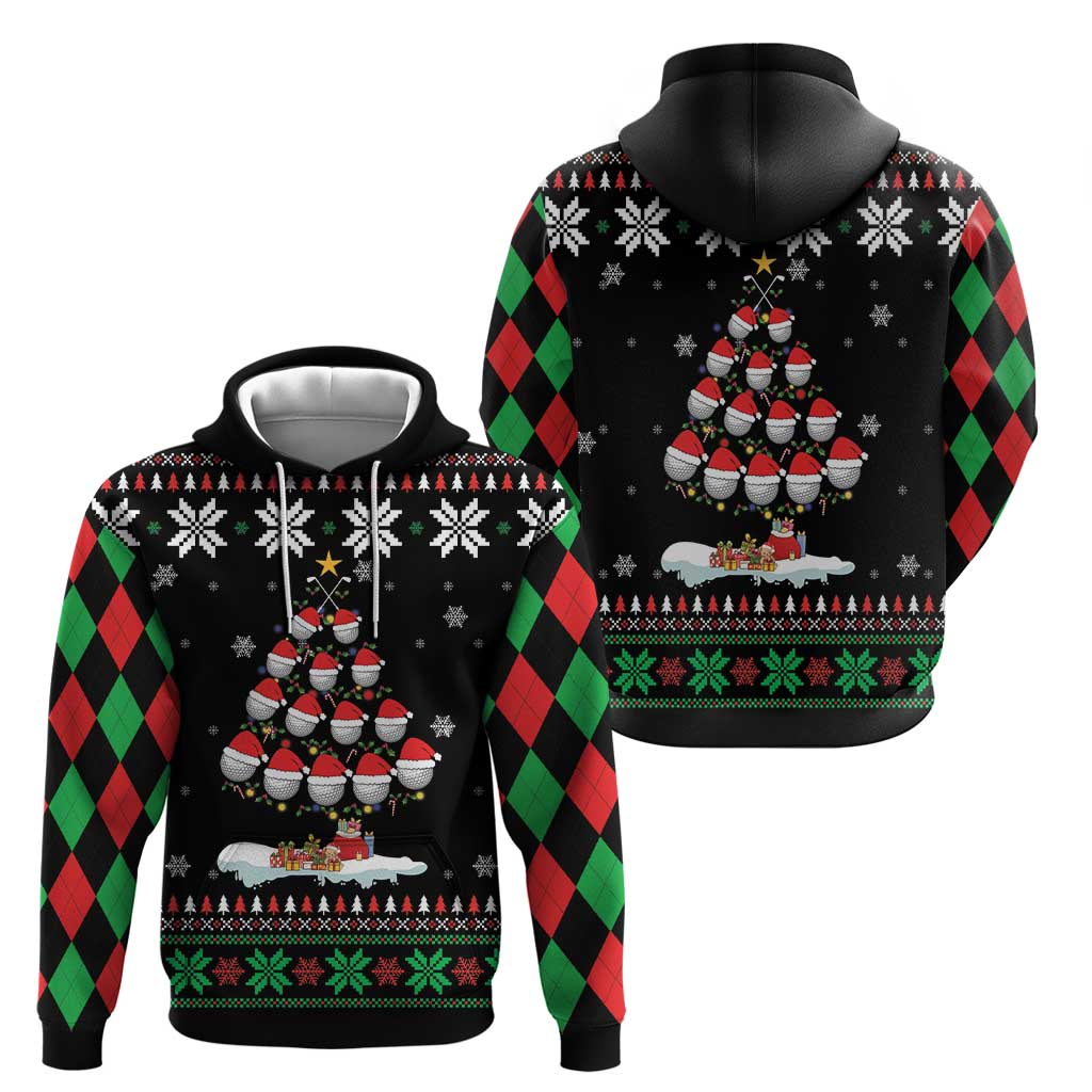 Golf Christmas Tree Snow Hoodie DT03