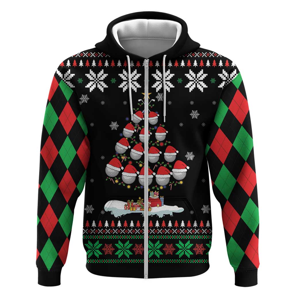 Golf Christmas Tree Snow Hoodie DT03