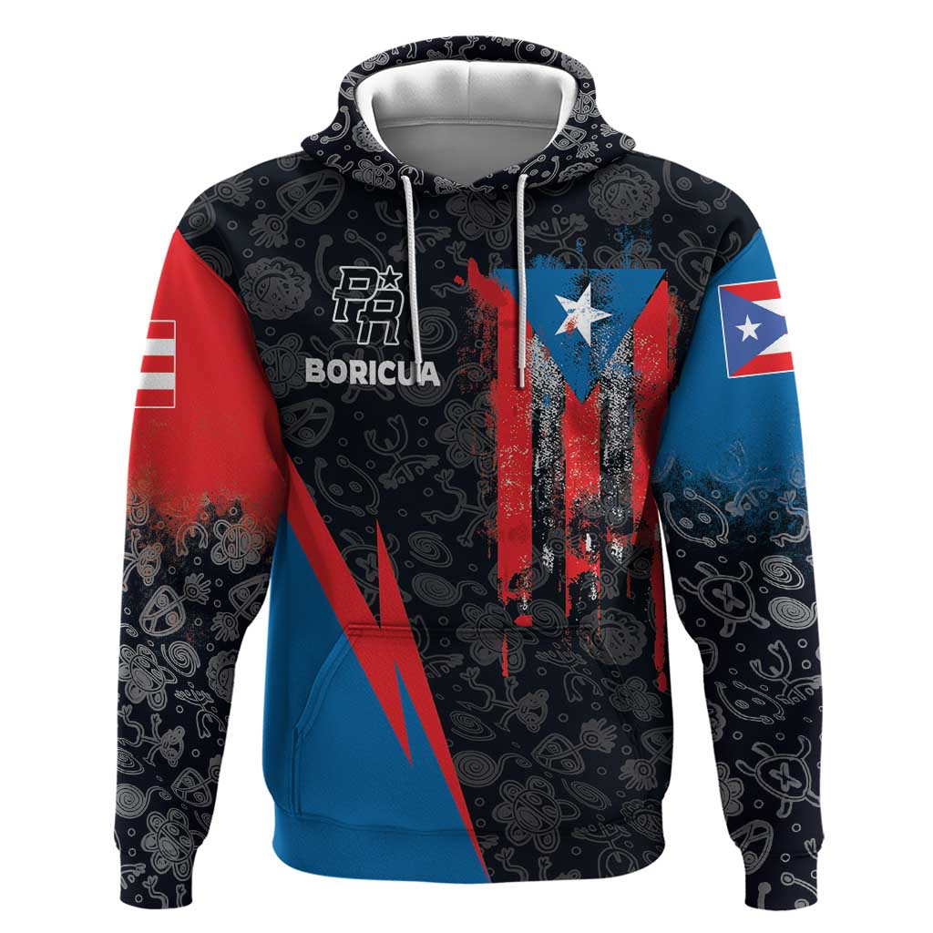 Puerto Rico Hoodie Boricua PR Flag Style DT03
