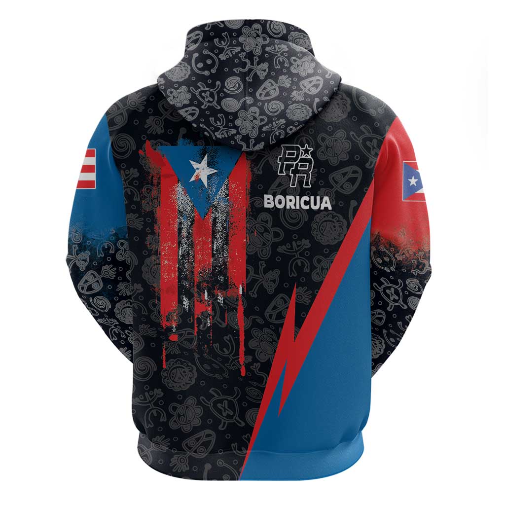 Puerto Rico Hoodie Boricua PR Flag Style DT03