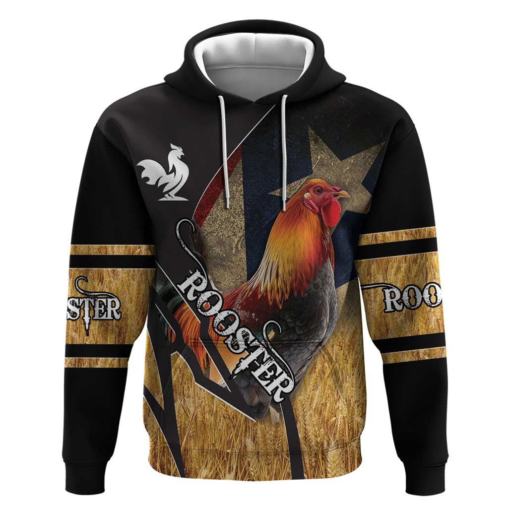 Puerto Rico Rooster Hoodie Gallo Boricua DT03