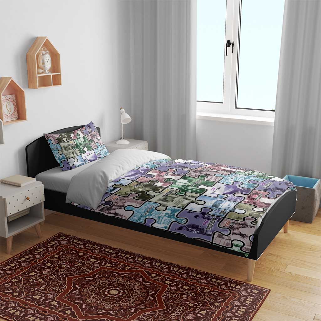 African American Bedding Set The Civil Rights Journey in Puzzle DT03