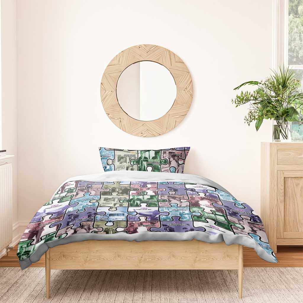 African American Bedding Set The Civil Rights Journey in Puzzle DT03