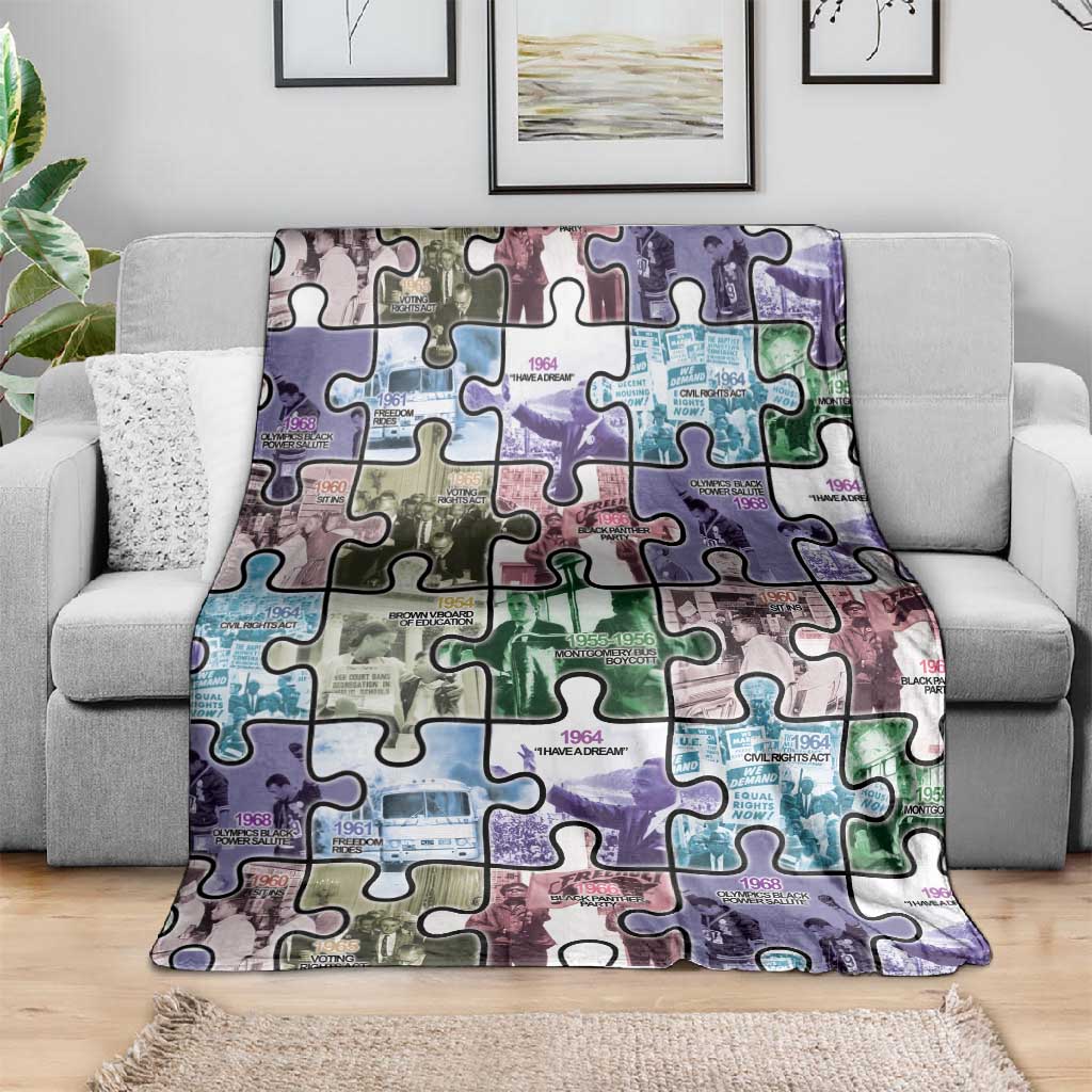 African American Blanket The Civil Rights Journey in Puzzle DT03