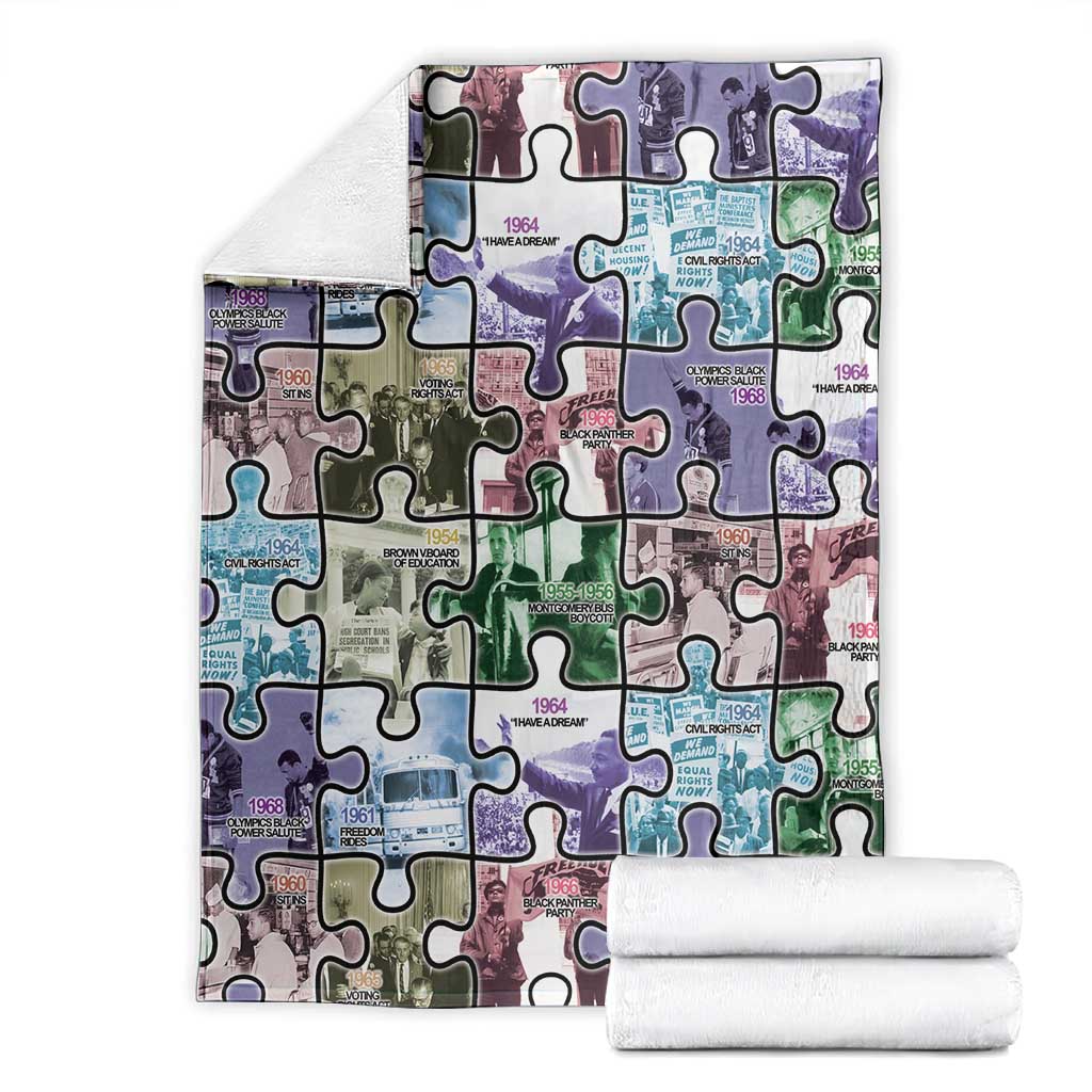 African American Blanket The Civil Rights Journey in Puzzle DT03