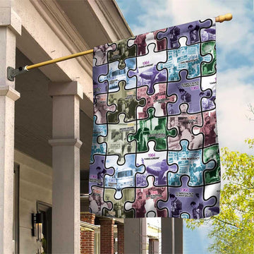 African American Garden Flag The Civil Rights Journey in Puzzle DT03