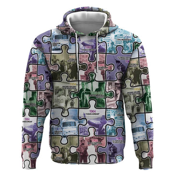 The Civil Rights Journey in Puzzle Hoodie African American DT03