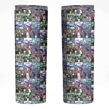 African American Skinny Tumbler The Civil Rights Journey in Puzzle DT03