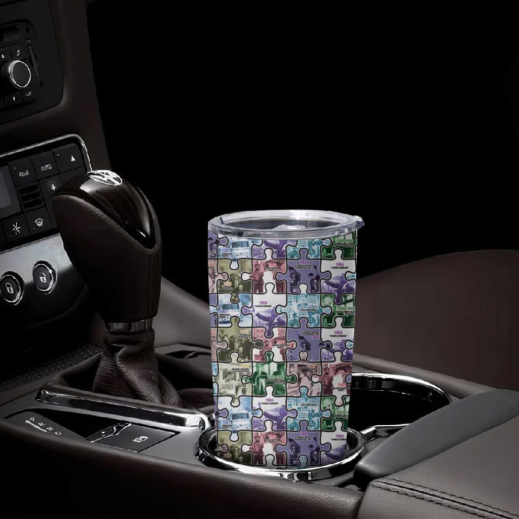 African American Tumbler Cup The Civil Rights Journey in Puzzle DT03