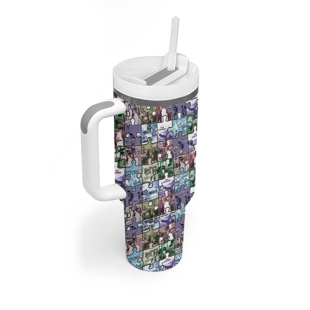 African American Tumbler With Handle The Civil Rights Journey in Puzzle DT03