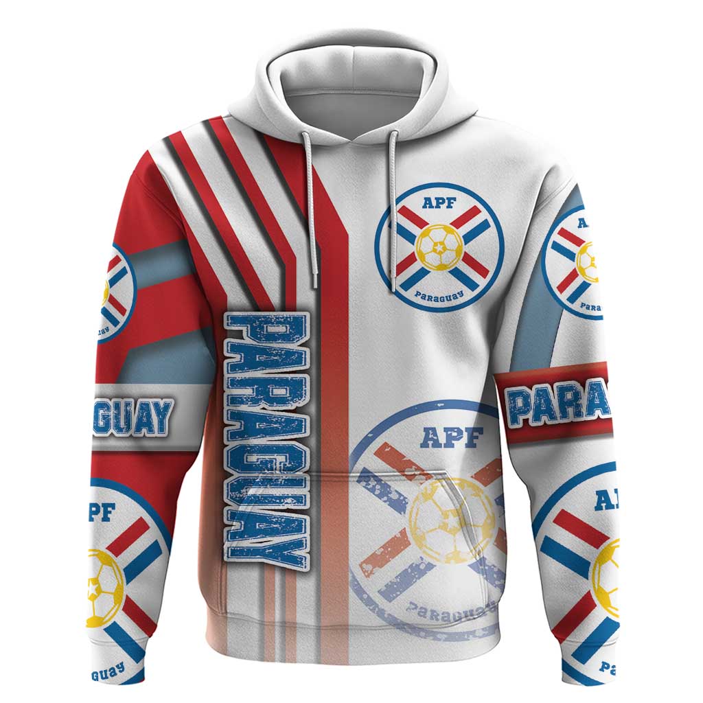 Paraguay Football Hoodie La Albirroja Soccer - Road To Champion DT03