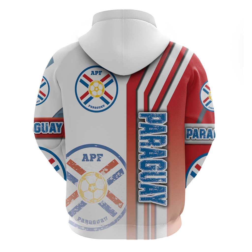 Paraguay Football Hoodie La Albirroja Soccer - Road To Champion DT03
