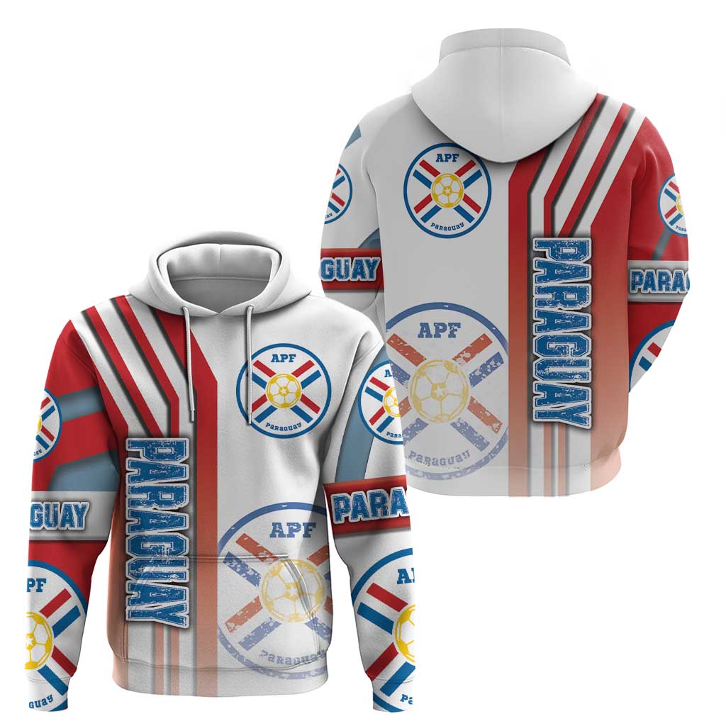 Paraguay Football Hoodie La Albirroja Soccer - Road To Champion DT03
