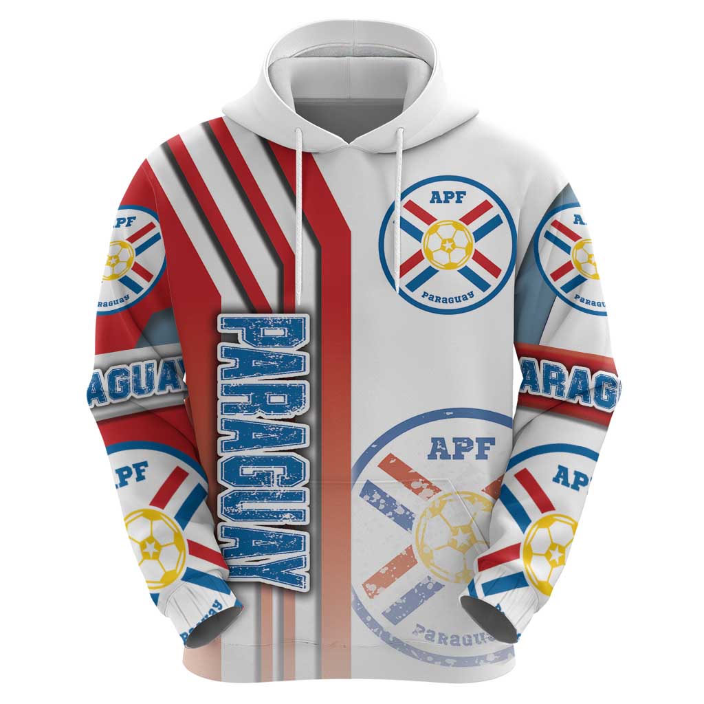 Paraguay Football Hoodie La Albirroja Soccer - Road To Champion DT03