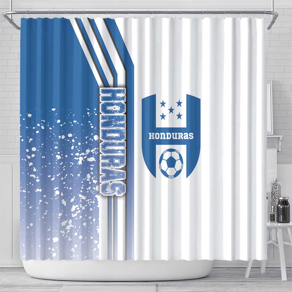 Honduras Football Shower Curtain Los Catrachos Soccer - Road To Champion DT03