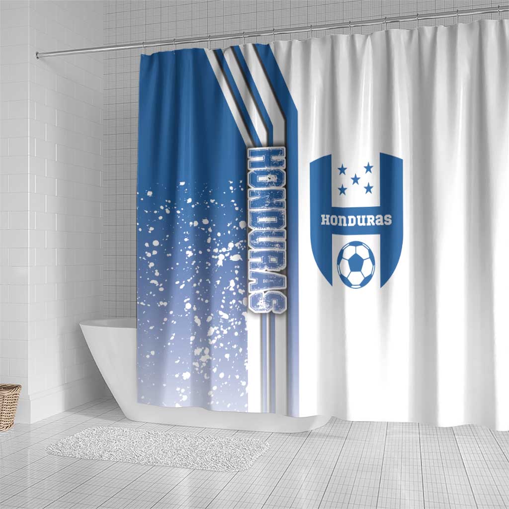 Honduras Football Shower Curtain Los Catrachos Soccer - Road To Champion DT03