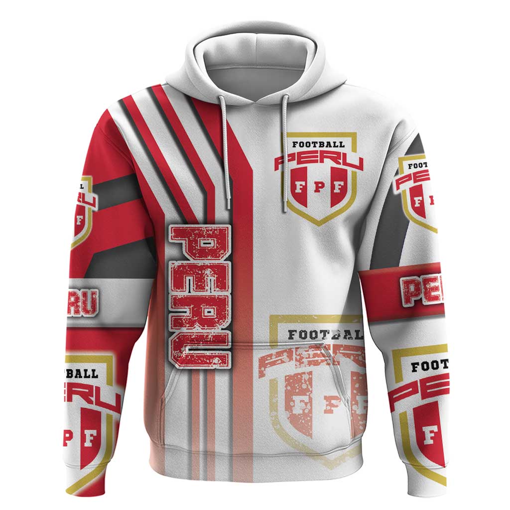 Peru Football Hoodie La Bicolor Soccer - Road To Champion DT03