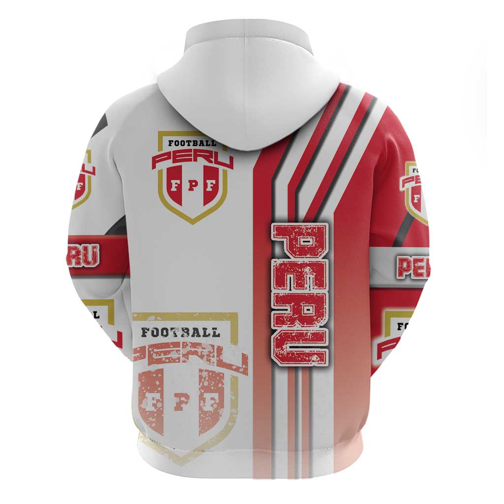 Peru Football Hoodie La Bicolor Soccer - Road To Champion DT03