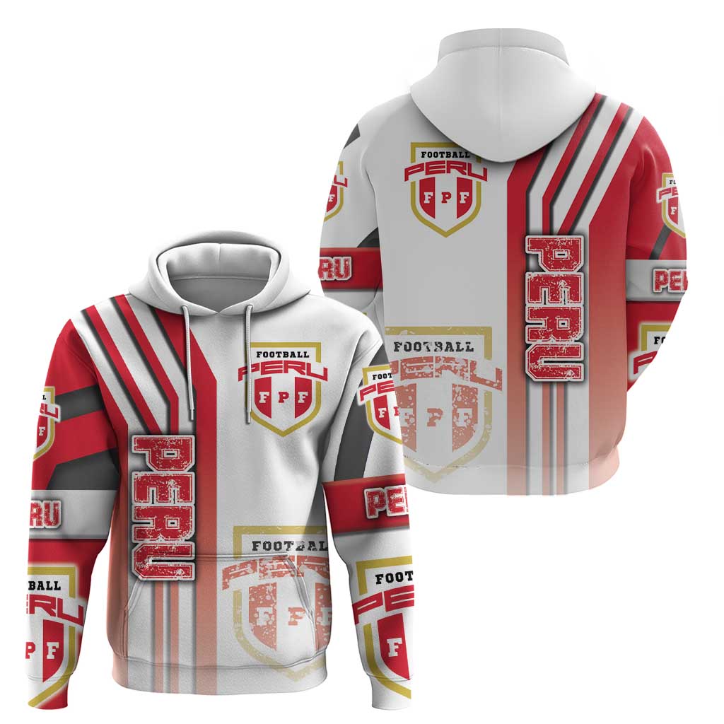 Peru Football Hoodie La Bicolor Soccer - Road To Champion DT03