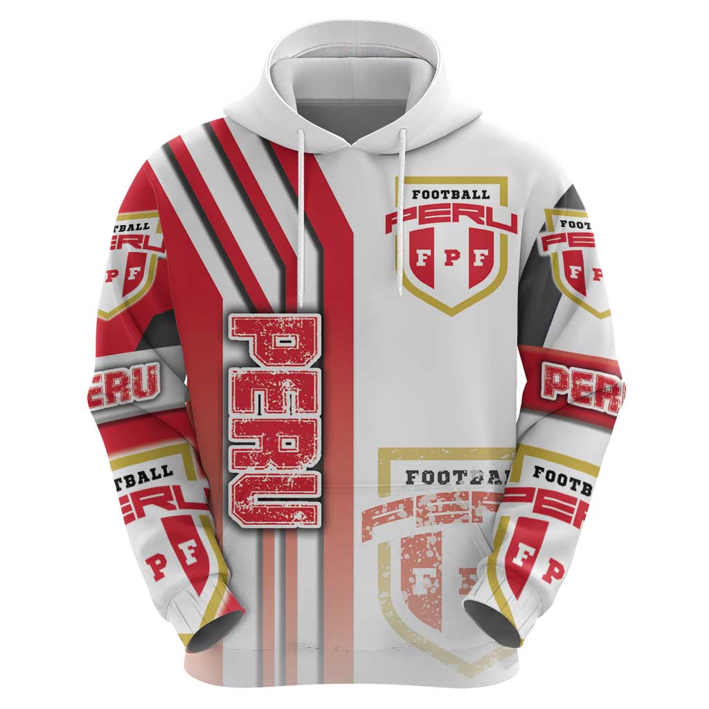 Peru Football Hoodie La Bicolor Soccer - Road To Champion DT03