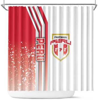 Peru Football Shower Curtain La Bicolor Soccer - Road To Champion DT03