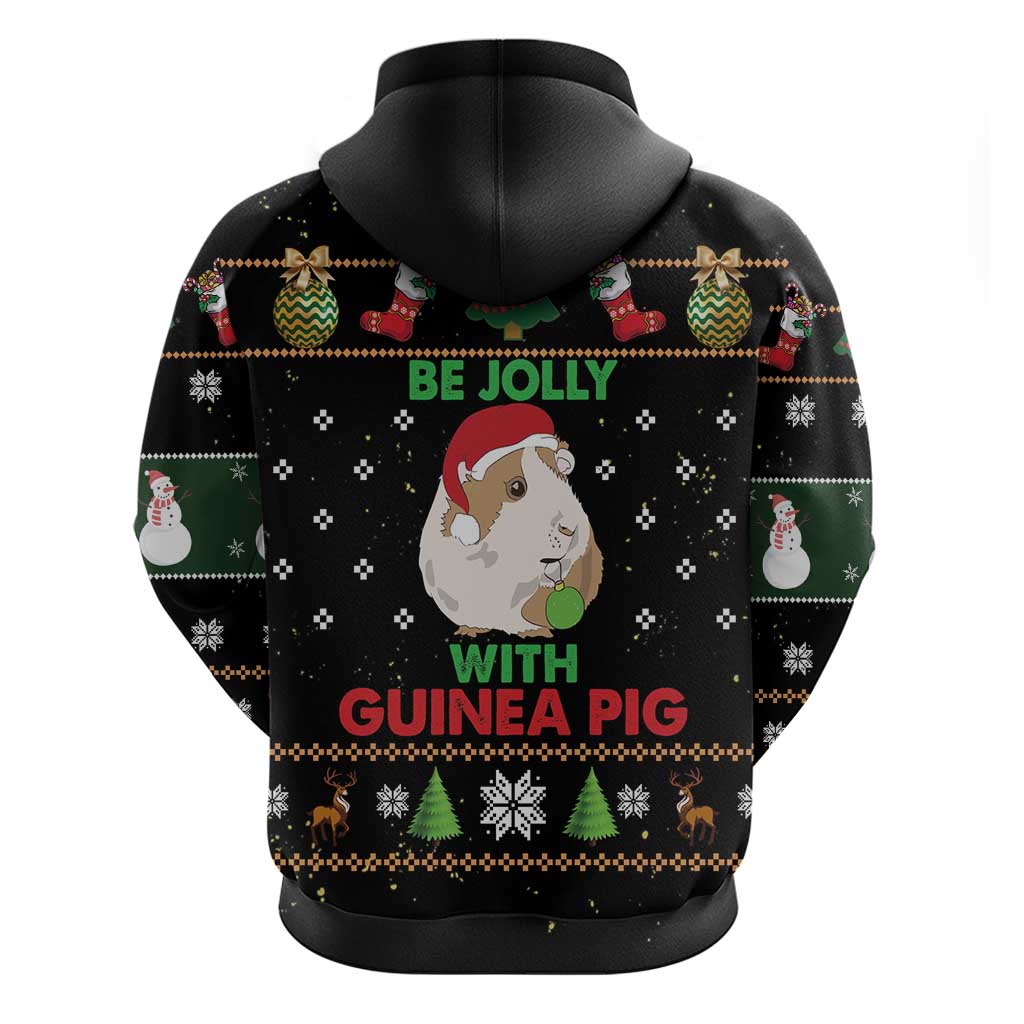 Guinea Pig Christmas Hoodie Be Jolly With Guinea Pig DT03