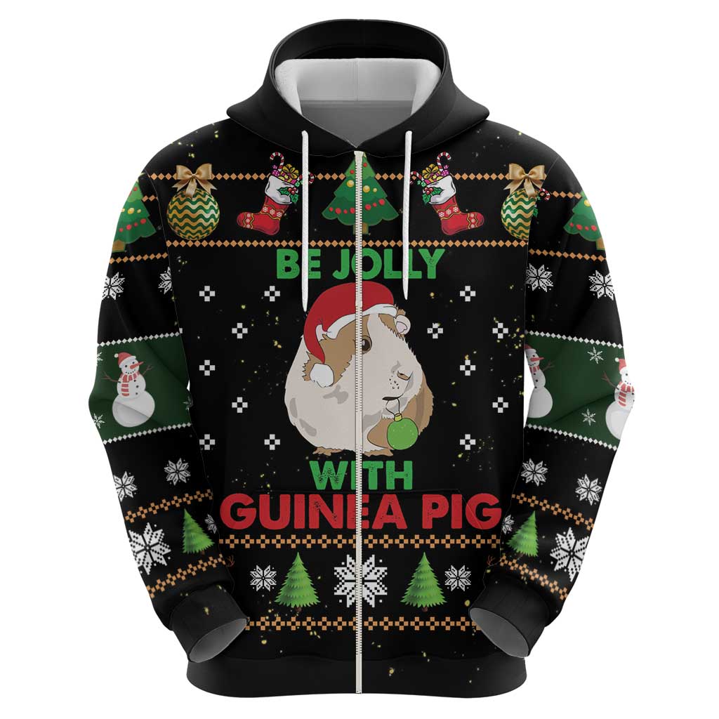 Guinea Pig Christmas Hoodie Be Jolly With Guinea Pig DT03
