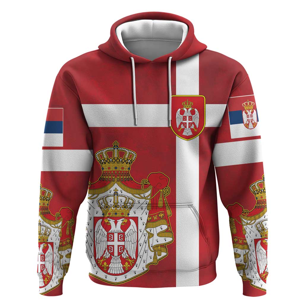 Serbia Hoodie Serbian Cross Eagle Tattoo DT03