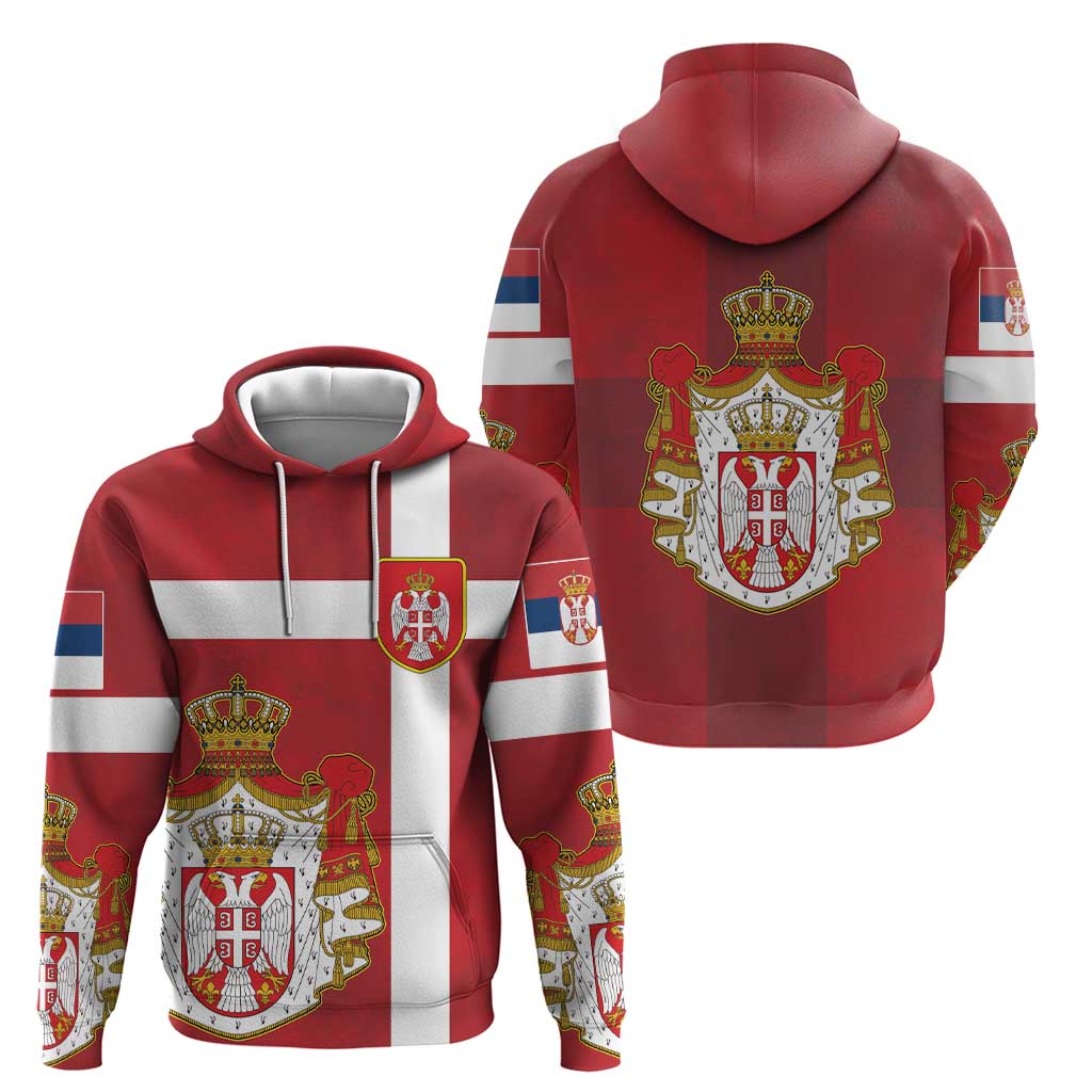 Serbia Hoodie Serbian Cross Eagle Tattoo DT03