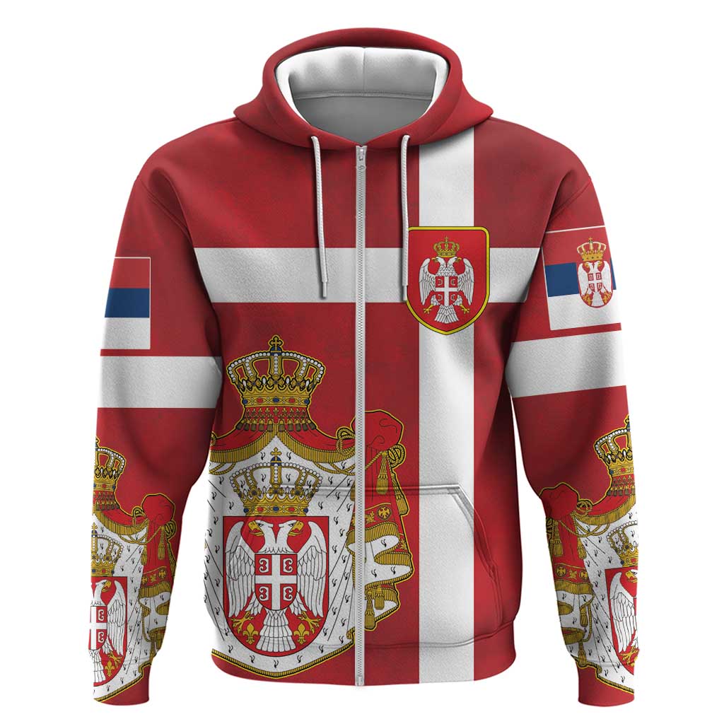 Serbia Hoodie Serbian Cross Eagle Tattoo DT03