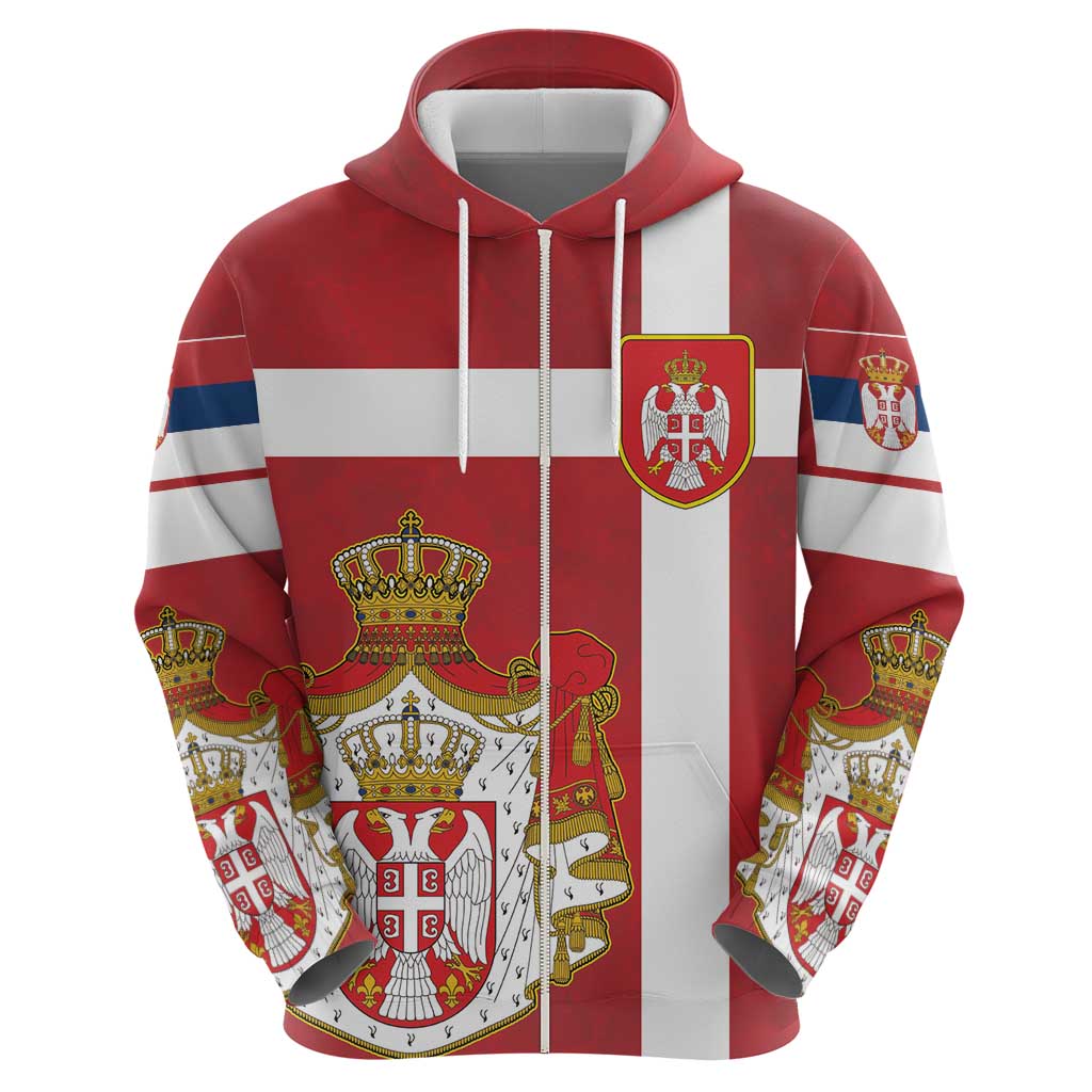 Serbia Hoodie Serbian Cross Eagle Tattoo DT03