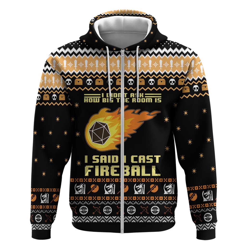 I Said I Cast Fireball Christmas Hoodie I Said I Cast Fireball DT03