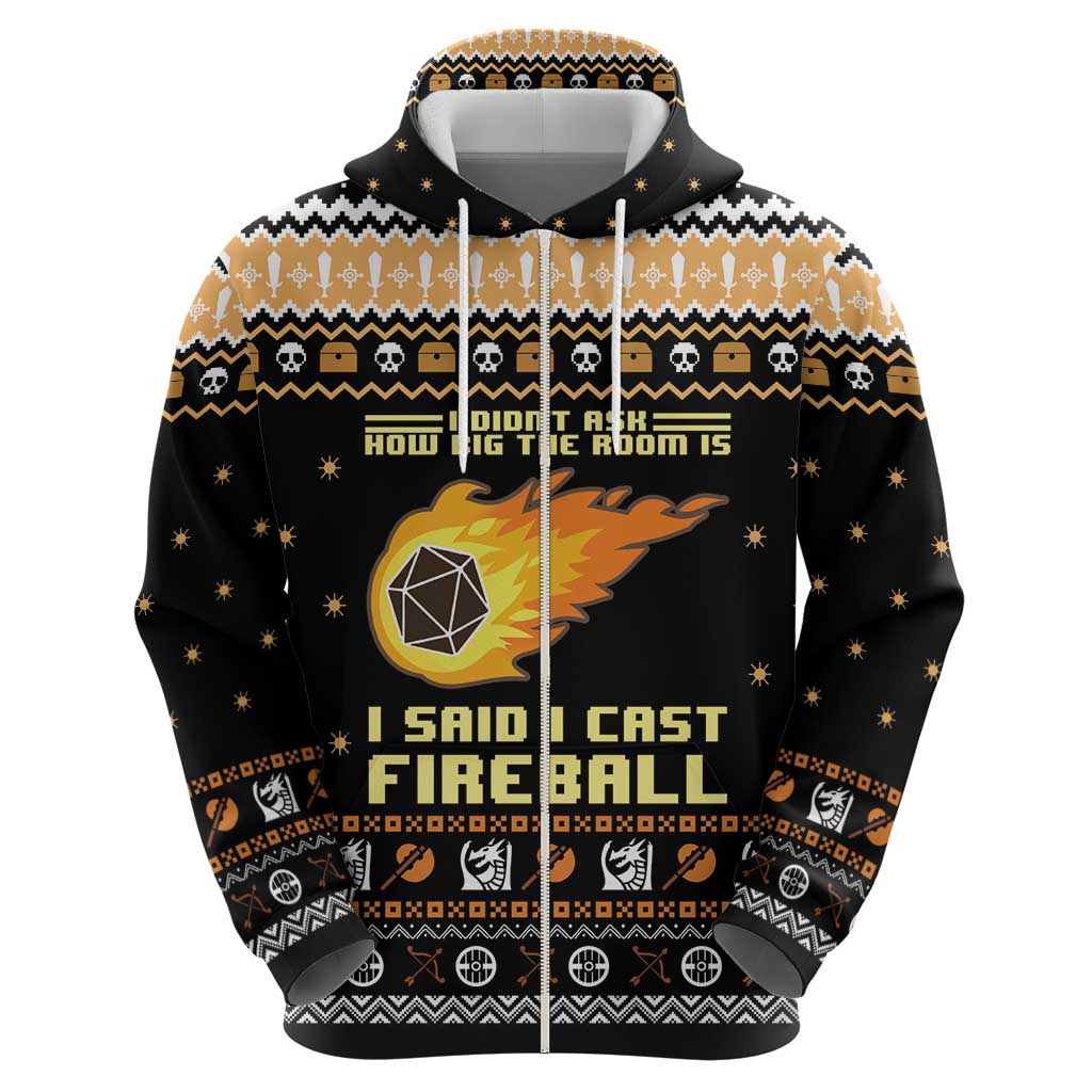 I Said I Cast Fireball Christmas Hoodie I Said I Cast Fireball DT03