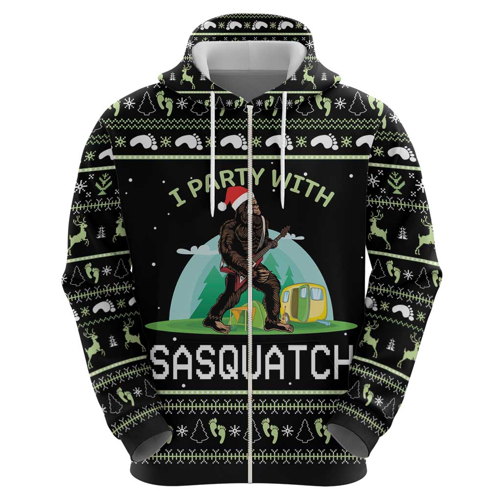I'm Party With Sasquatch Camping Hoodie I'm Party With Sasquatch DT03