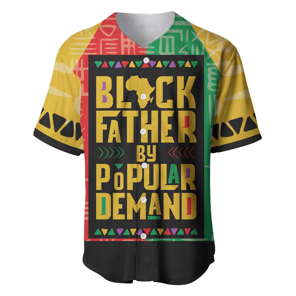 Black Father By Popular Demand Baseball Jersey African Art DT03