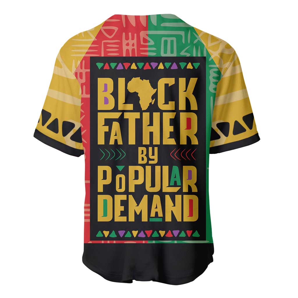 Black Father By Popular Demand Baseball Jersey African Art DT03