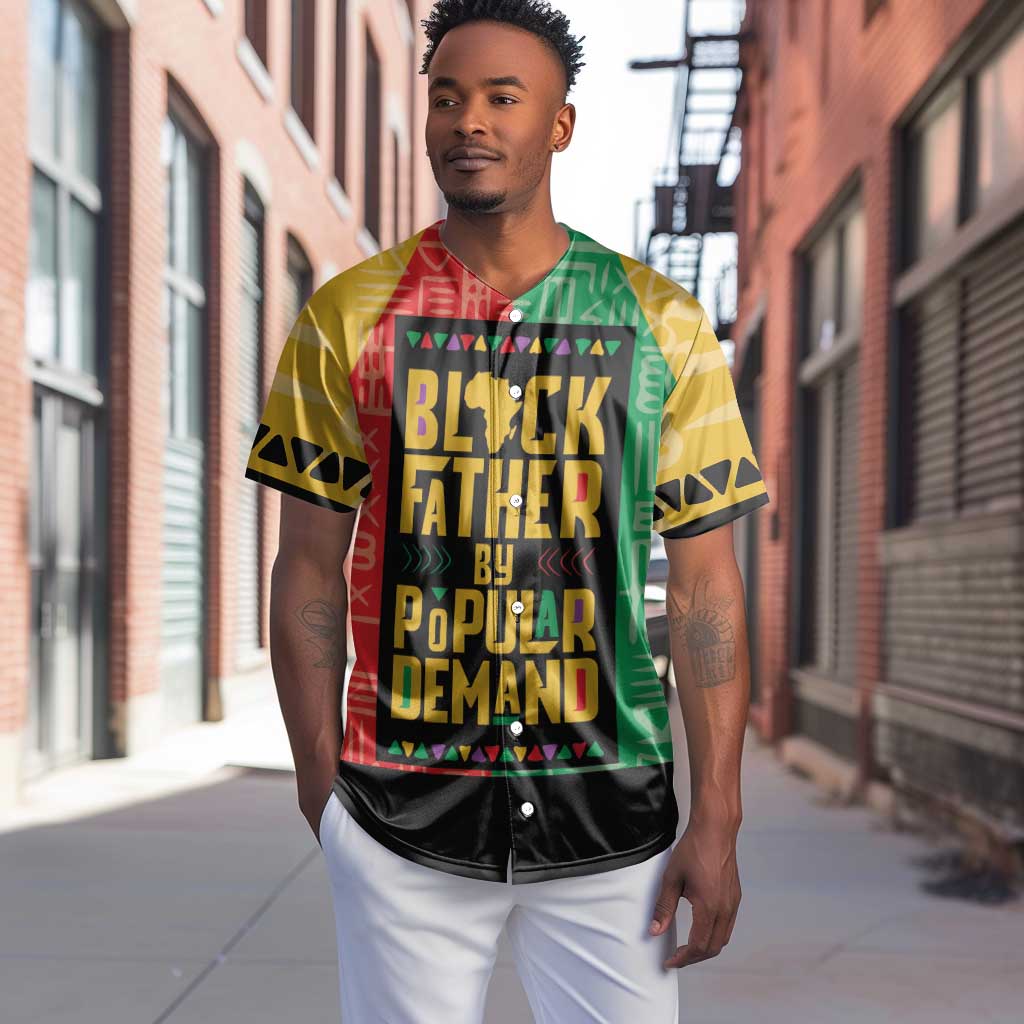 Black Father By Popular Demand Baseball Jersey African Art DT03